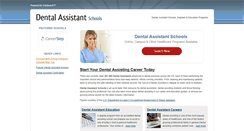 Desktop Screenshot of dentalassistantschools.net