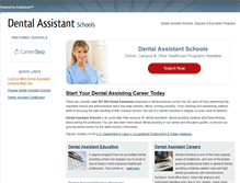 Tablet Screenshot of dentalassistantschools.net